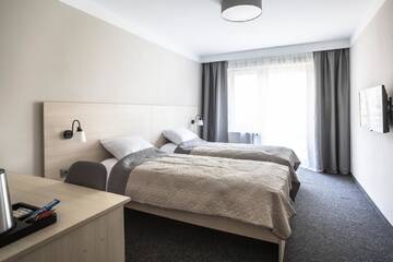 Фото номера Двухместный номер с 1 кроватью и террасой Отель Blis Apartamenty г. Люблинец 3