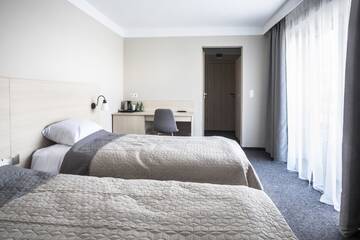 Фото номера Двухместный номер с 1 кроватью и террасой Отель Blis Apartamenty г. Люблинец 6