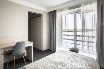 Фото номера Двухместный номер с 1 кроватью и террасой Отель Blis Apartamenty г. Люблинец 9