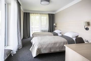 Фото номера Двухместный номер с 1 кроватью и террасой Отель Blis Apartamenty г. Люблинец 10