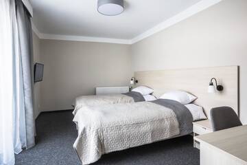 Фото номера Двухместный номер с 1 кроватью и террасой Отель Blis Apartamenty г. Люблинец 8